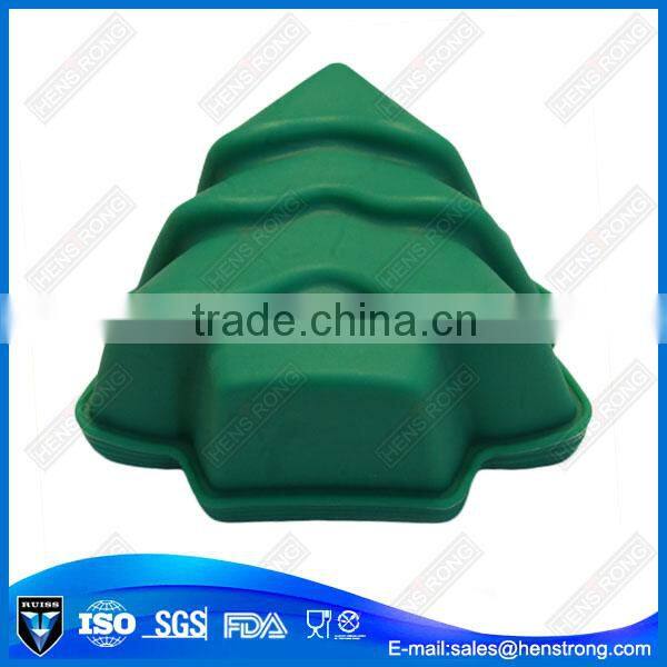 Various styles theme small silicone christmas tree cake mould