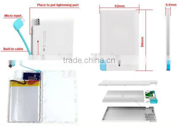 Alibaba hot selling power bank customized any logo printing colorful card style power banks
