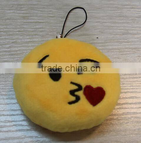 emoji keychain/plush emoji keychain toy,customize plush toy key chain,stuffed emoji keychains