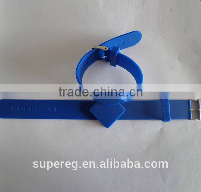 Color 125khz Rfid Waterproof Proximity ID Card EM card RFID wristbands bracelets and wrist band ID TK4100 silicone id wristband