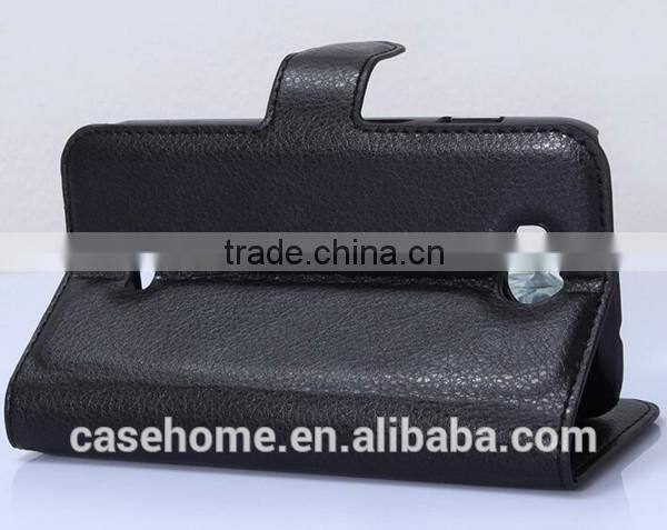 Lichi Pattern PU Leather Flip Cover for French Wiko IGGY Phone Case