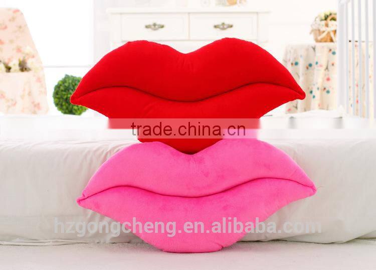 wholesale lip shaped pillow, lip shape cushion, party decoration with red lip