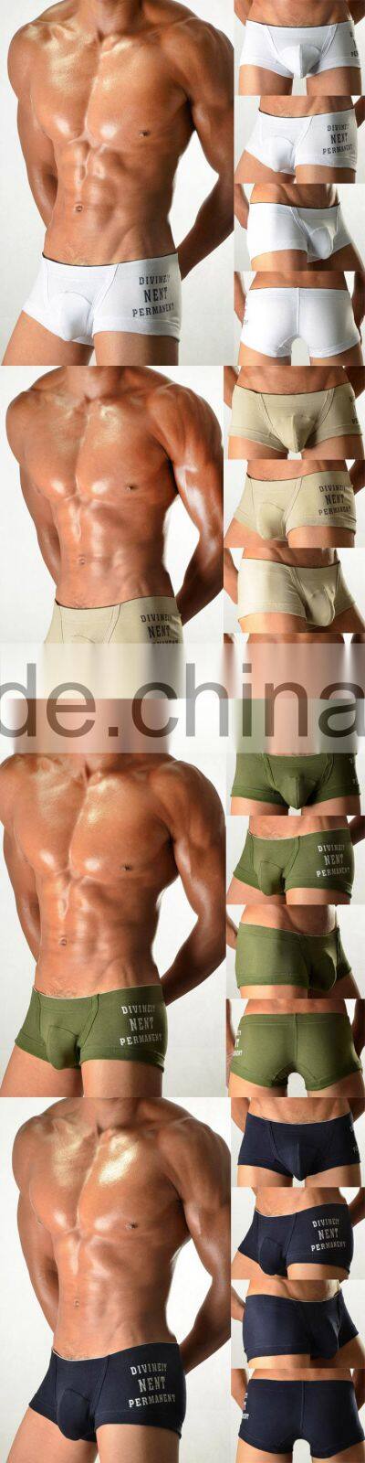 Solid Top Quality boxer for mens sexy underwear