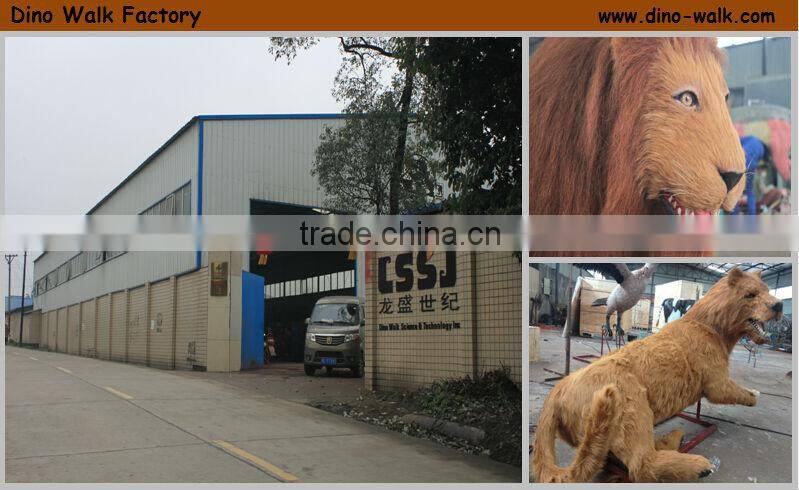 Life size animatronic robot animal lion
