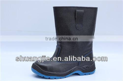 PU outsole safety work boots high cut steel toe cap safety shoes 9014