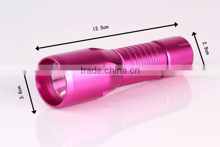 JF 3AAA battery high power super bright white XPE small torch led flashlight