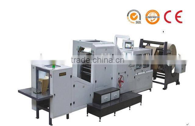 YZFD-190 Roll Feeding Square Bottom Paper Bag Making Machine