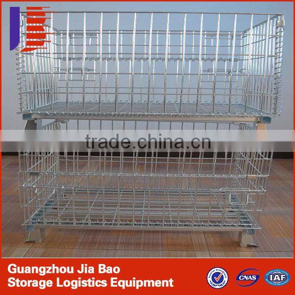 Guangzhou New design Stackable cage/Storage cage/Wire mesh carrier/Mesh container