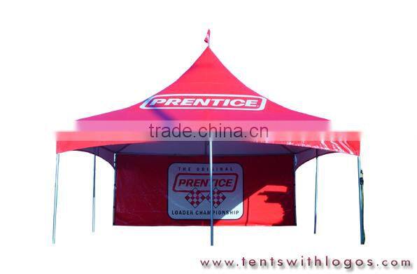 Quick erect folding tent for advertisement