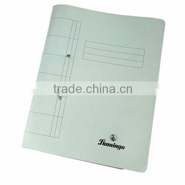 2016 Made in china wholesale fashion design A4 handmade paper file folder with spring clip