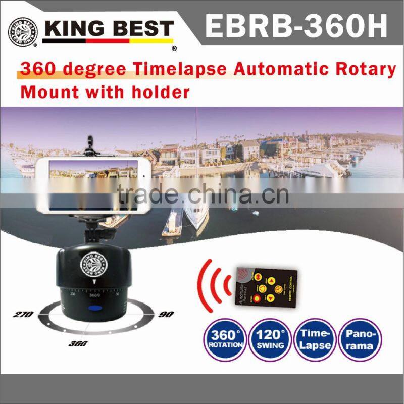 KING BEST auto rotation pan tilt head Panning Rotating Time Lapse go pro camera