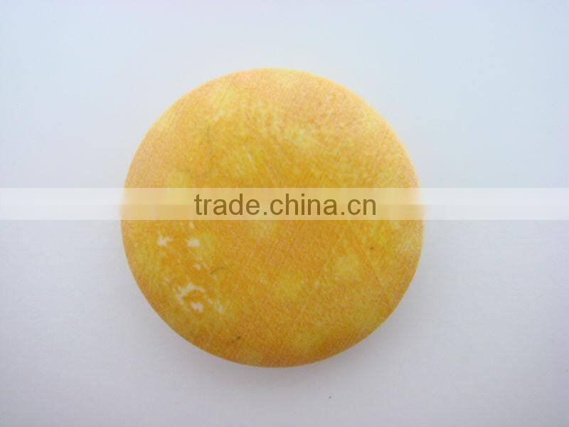 20mm yellow mushroom wood button without hole