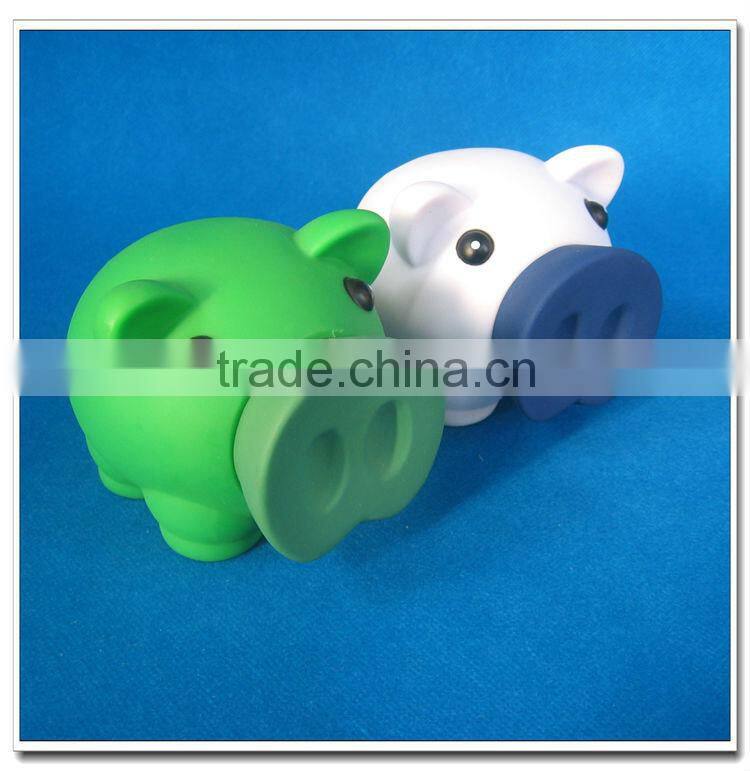 Kids birthday gifts piggy shaped plastic coin bank