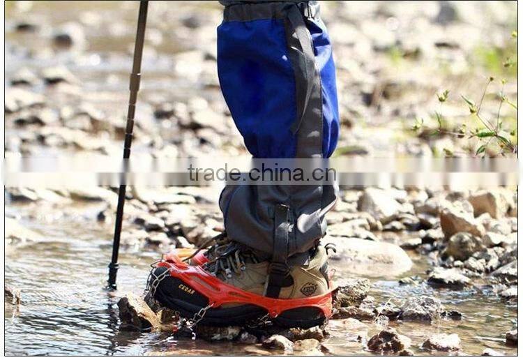 12 teeth claws climbing non-slip shoes cover crampons with chain spike