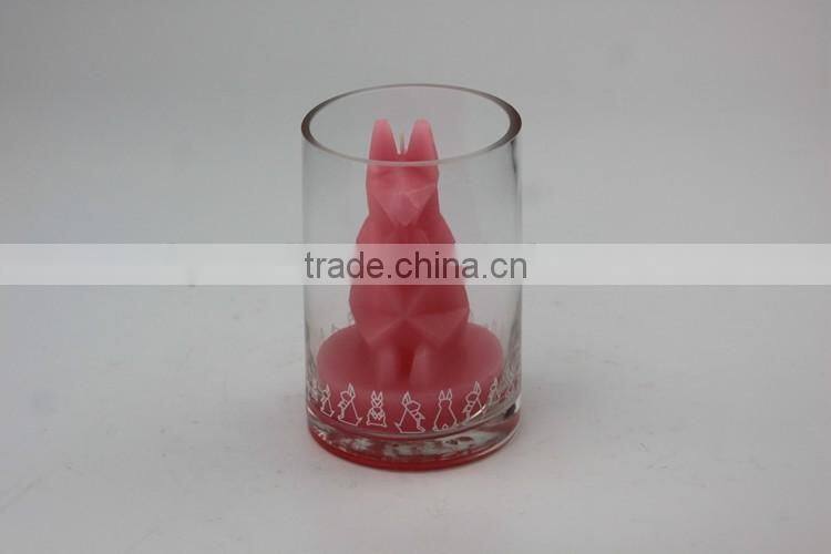 Lovely animal shaped engraved gift candle for decoration