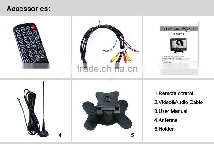 hot 7 inch car backup mirror monitor