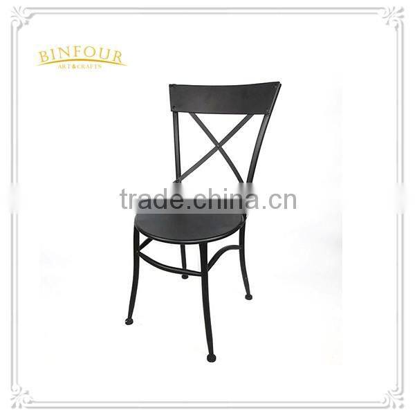 Modern metal banquet chair for wedding deco