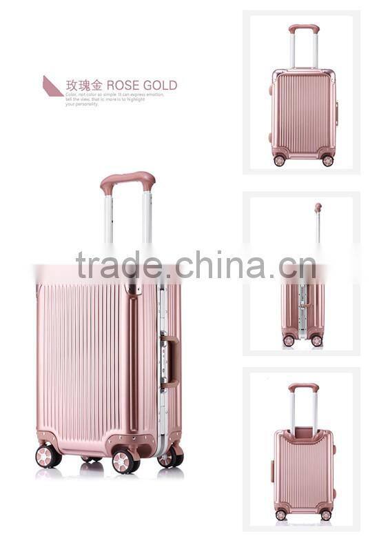 2016 Newest Fashion Smart Bluetooth Lock marrow aluminum frame 360 Universal Wheel luggage /Suitcasee