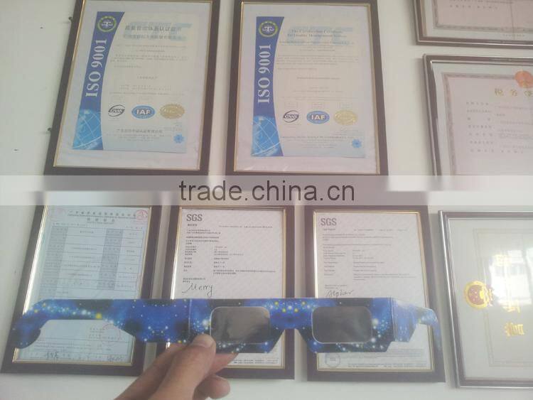 2015 Solar Eclipse Event, Solar Eclipse Glasses for gift, 3D-World Bland, Item No. SE-G16