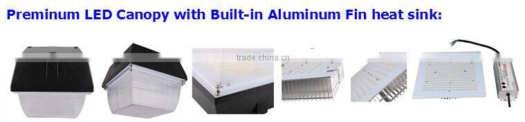 DLC LED canopy light 75W retrofit round LED gas station light UL approval,5 years warranty retrofit led canopy light