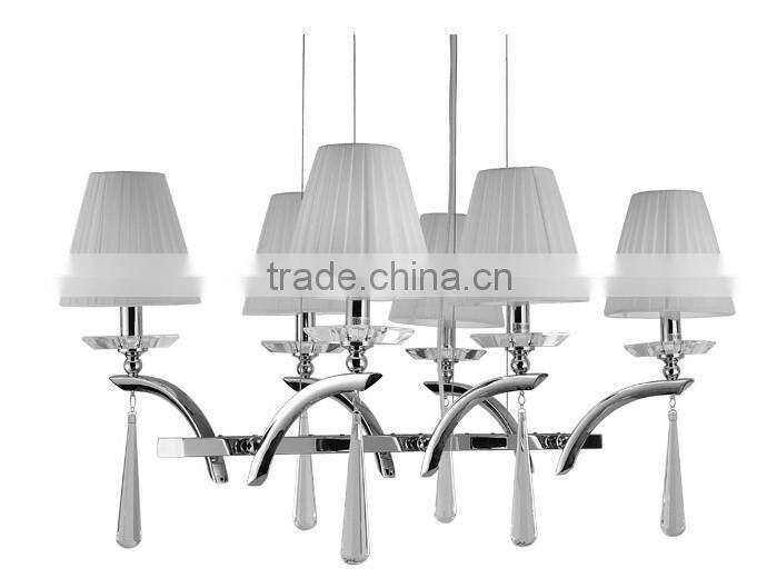 Indoor lighting Chandelier big chandelier with white shades 101706