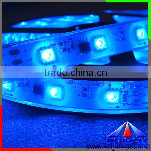 CE RoHs DC12V RBG LED Strip , 14 pixel per meter LED strip light , dmx rgb led light
