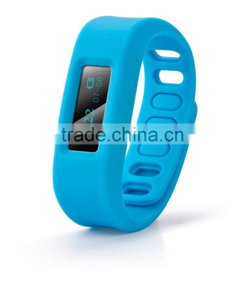 pedometer bluetooth health tracking OLED bracelet silicone fitness tracker bracelet