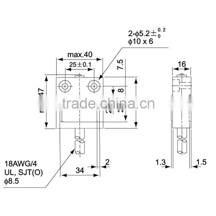 underwater switch waterproof limit switch tz3 series CZ TZ-3-B