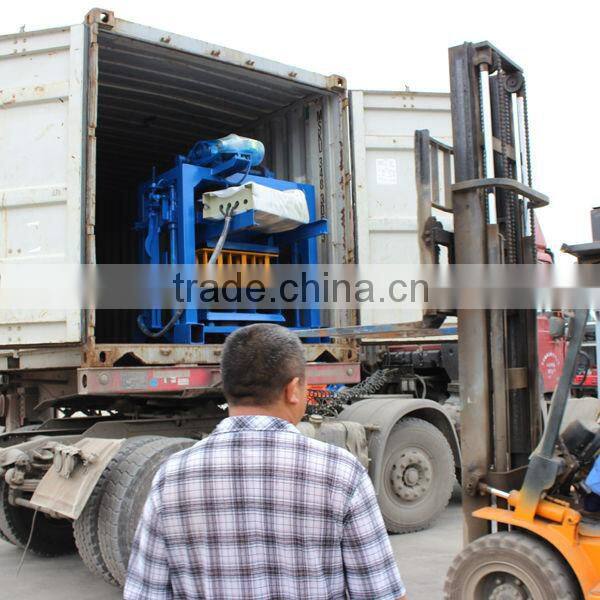 2015 High Technology QT40-2 semi automatic concrete block making machine