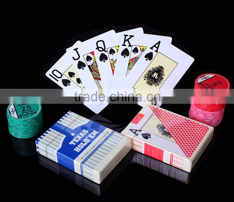 Free shipping custom game cards front and back Printing linen-embossed playing cards black playing cards ---DH20719