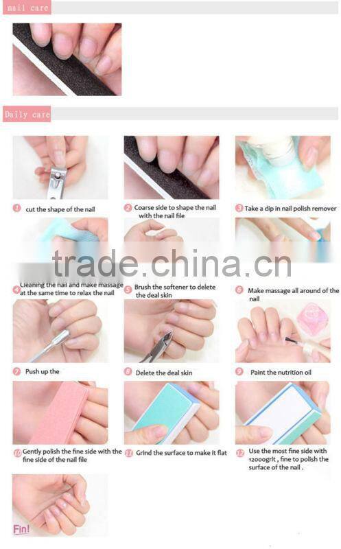 beauty various design black emery nail file