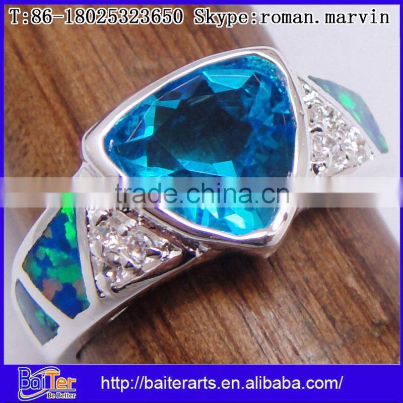 Hot 925 Sterling Silver Young Boy Ring Fake Diamond Ring For Boys