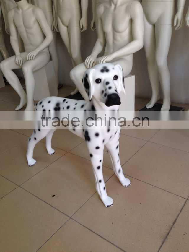 Fashion fiberglass display mannequin dog statues for sale