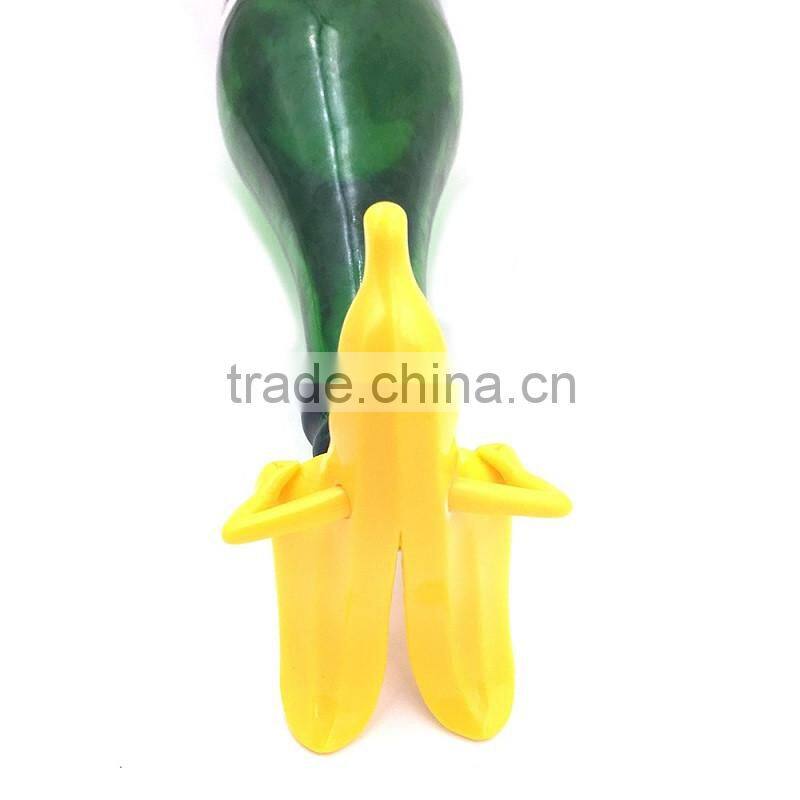2016 New Arrival Novelty Evil Banana Man Wine Bottle Stopper
