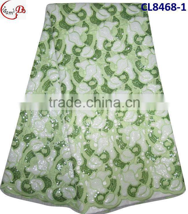CL8468-2 new coming high quality red organza lace soft material new design nice pattern for making parry dress