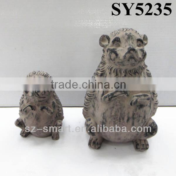 Cement sitting rabbit garden statue home decoration
