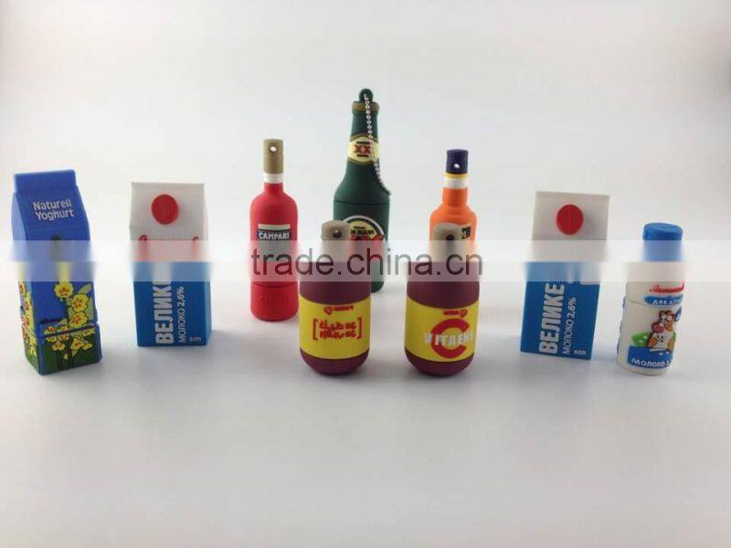 Promotional gift custom logo printing tooth paste tube shape 1GB, 2GB, 4GB, 8GB usb flash pen drive