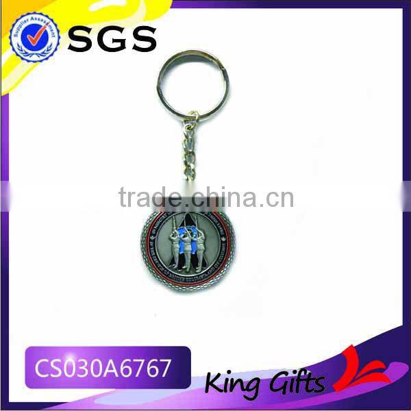 laser engraving custom metal keychain in exquisite design