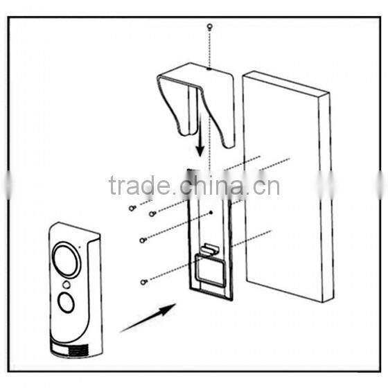 Best price smart home detection wifi doorbell camera with recorder/CJDB-1 wifi doorbell