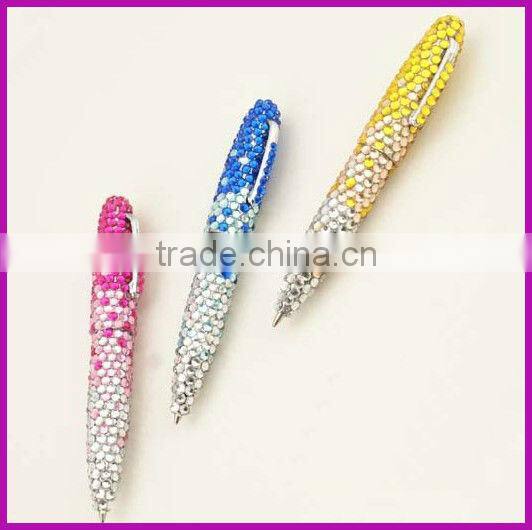 Fashion rhinestone gift pen for giveaways BY-2069