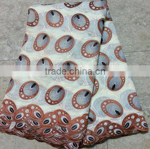 2014 hot sell good quality african cotton lace fabric