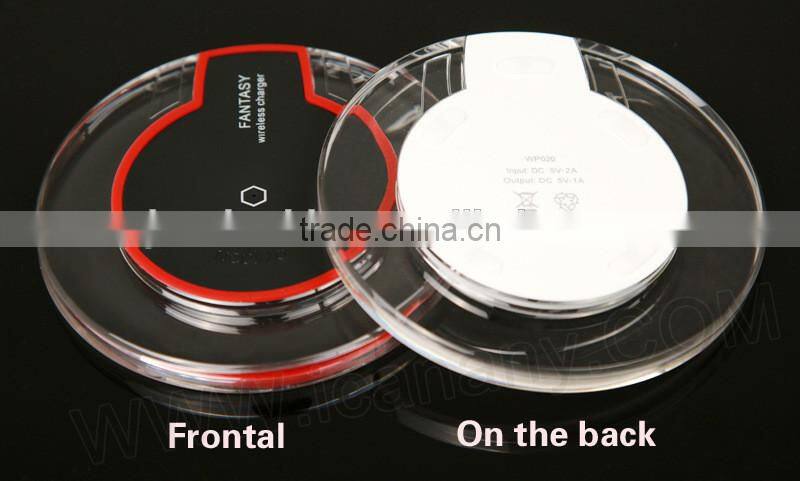crystal qi wireless charger for mobile phone