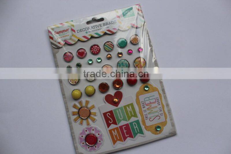 metal scrapbooking brads for decoration,crafts