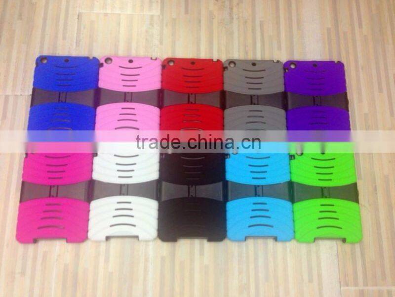 silicon with pc design for ipad mini case
