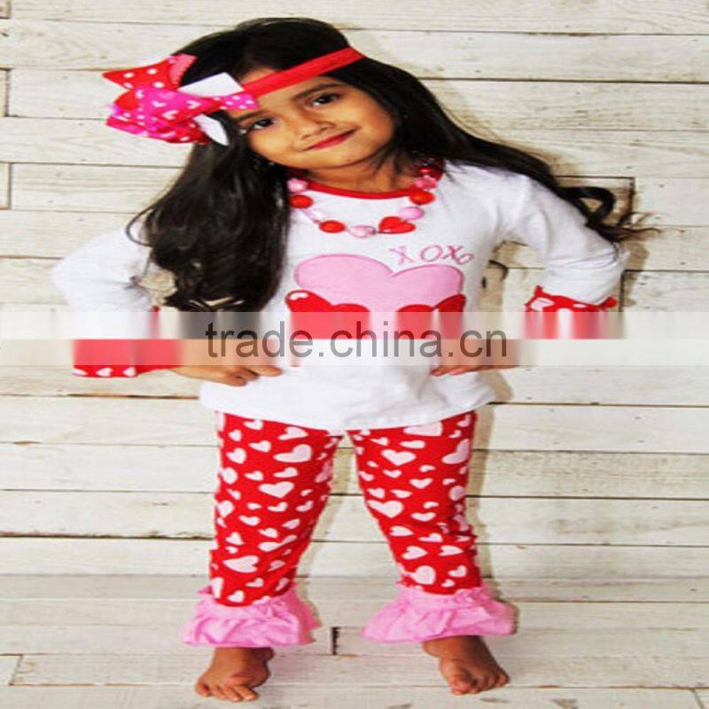 wholesale fall mushroom cartoon long sleeve baby girl boutique outfit