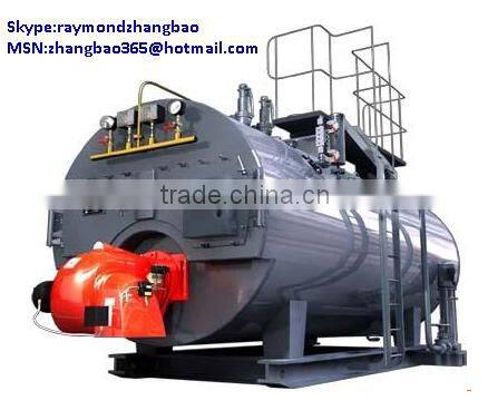 Horizontal gas fired conducting oil boiler