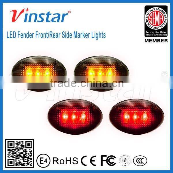 High quality CE,E4 12V car accessories shops side marker lights for For d