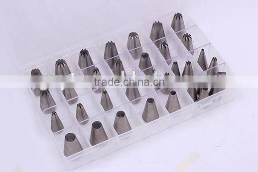 New cake decorating 56pcs stainless steel nozzles set