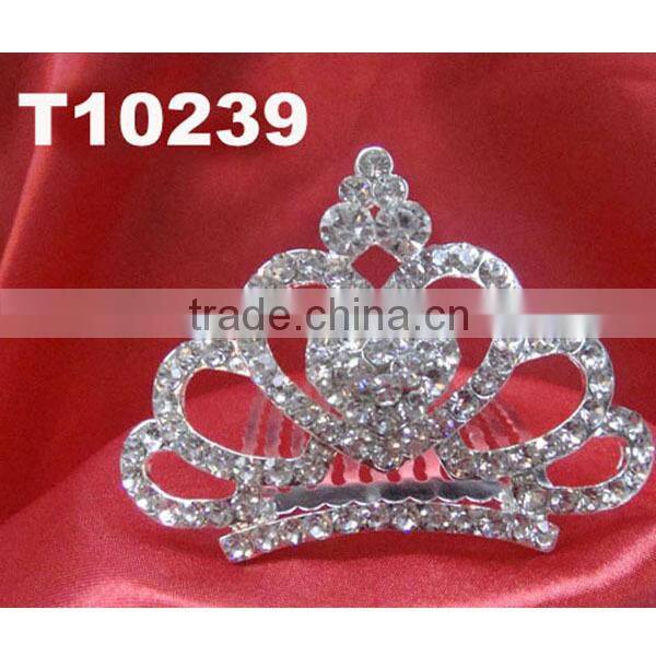 girls mini rhinestone tiara crown wholesale