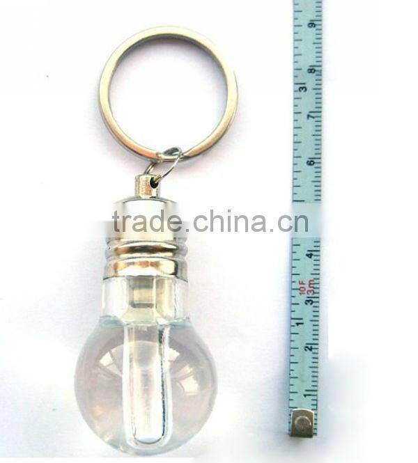 Mini bulb keychain light with rainbow colors